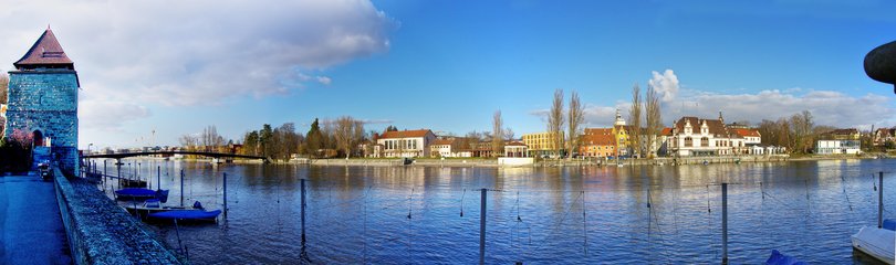 Panorama vom Seerhein-Ufer in Konstanz